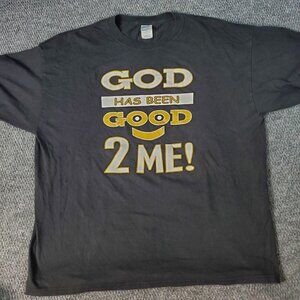 God Has Been Good 2 Me Shirt Short Sleeve Black XXL Religion Jesus Piece Vintage